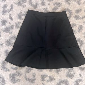 Loft xsmall black swing skirt